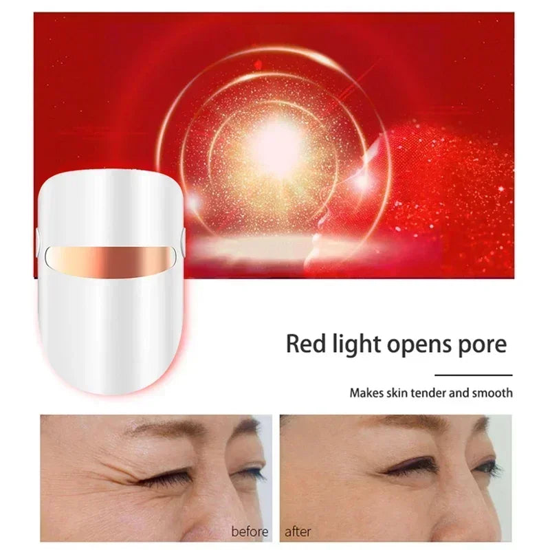 Smart LED Facial Mask – Anti-Acne & Anti-Aging Photon Therapy Device