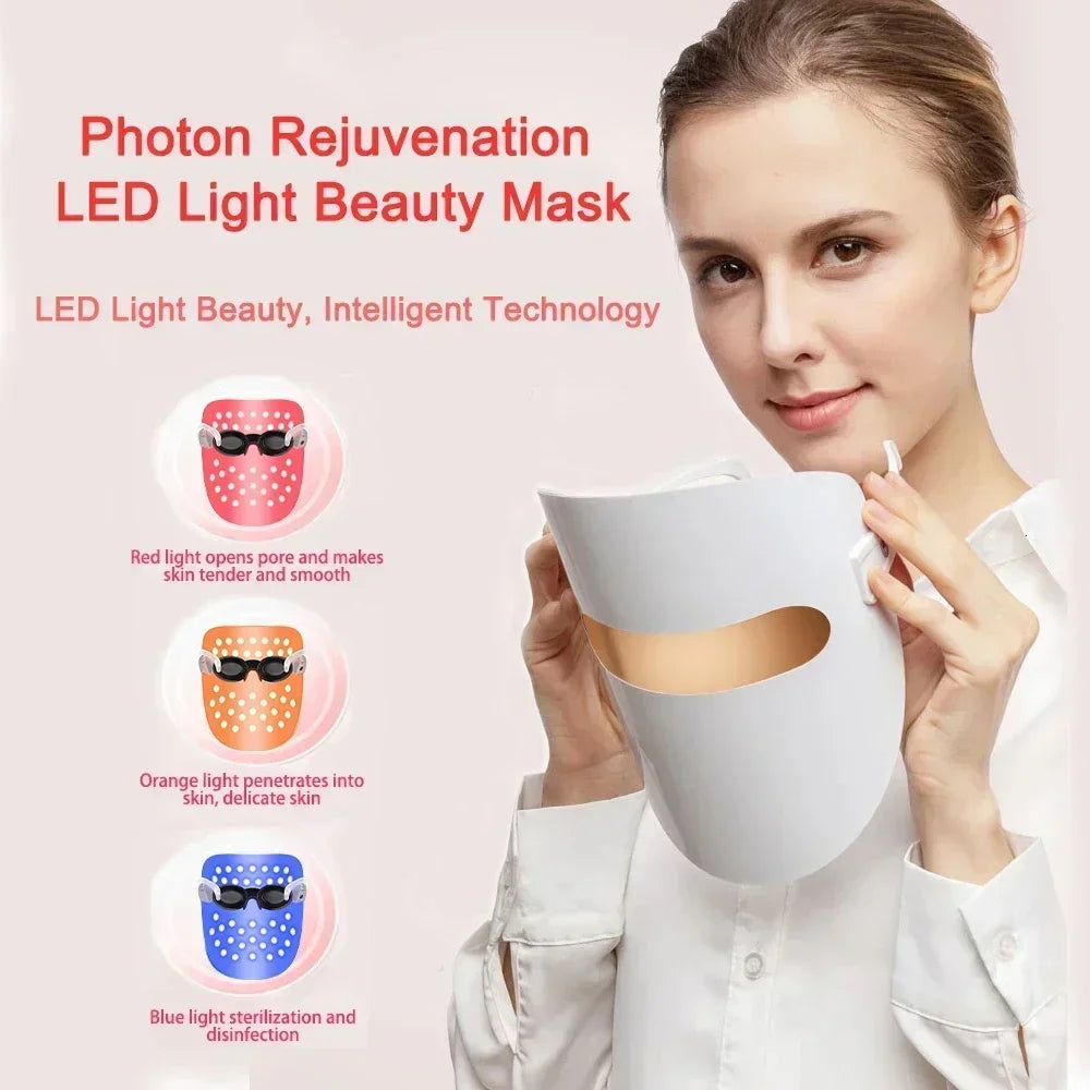 Smart LED Facial Mask – Anti-Acne & Anti-Aging Photon Therapy Device